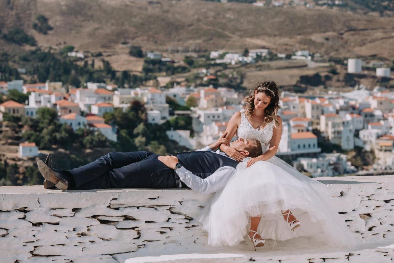Agia Eleousa Aegean Castle Andros - Adults Onlyアパートホテル エクステリア 写真