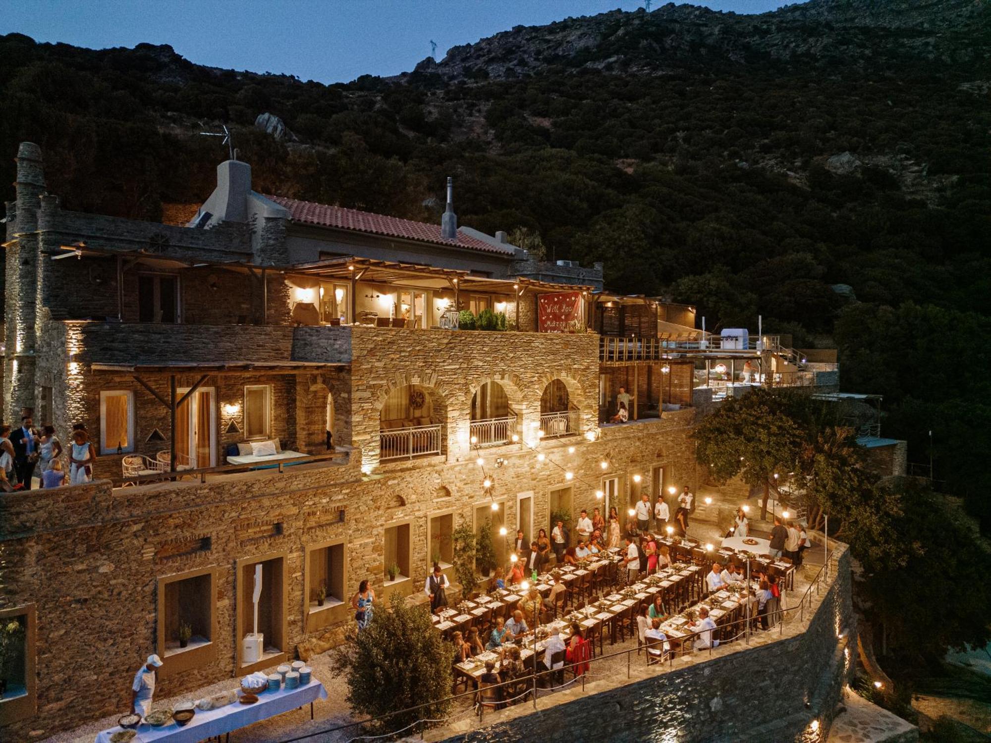 Agia Eleousa Aegean Castle Andros - Adults Onlyアパートホテル エクステリア 写真