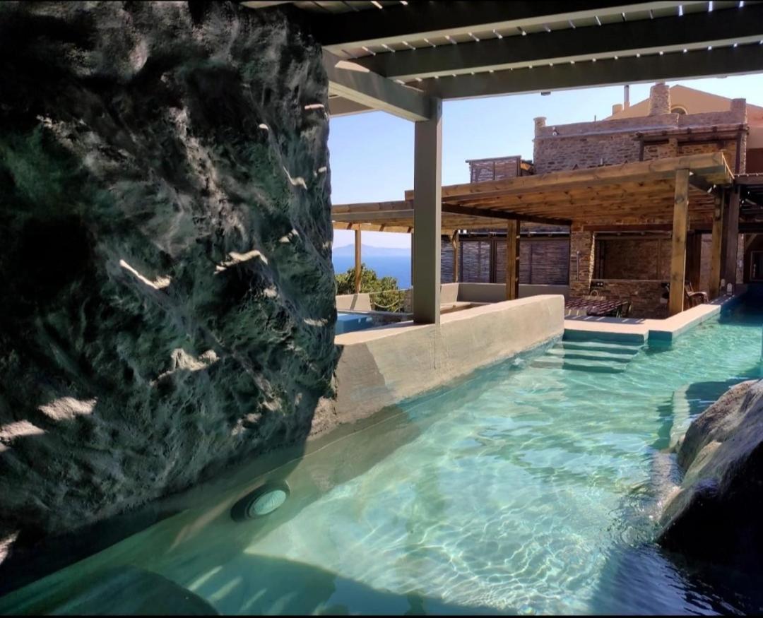 Agia Eleousa Aegean Castle Andros - Adults Onlyアパートホテル エクステリア 写真