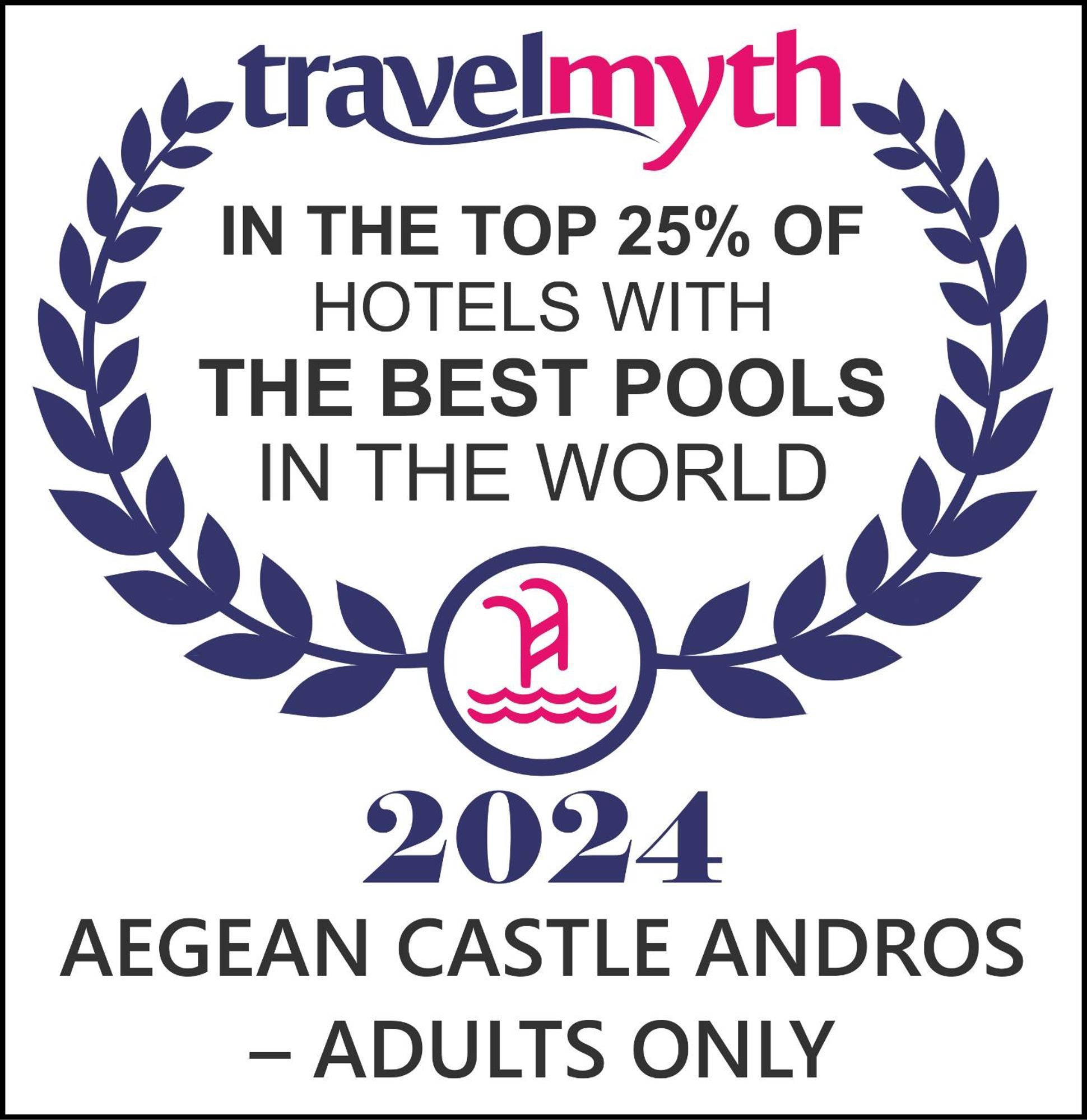 Agia Eleousa Aegean Castle Andros - Adults Onlyアパートホテル エクステリア 写真