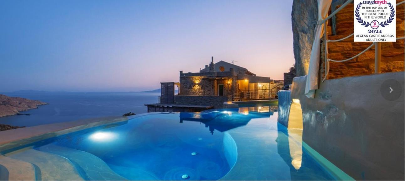 Agia Eleousa Aegean Castle Andros - Adults Onlyアパートホテル エクステリア 写真